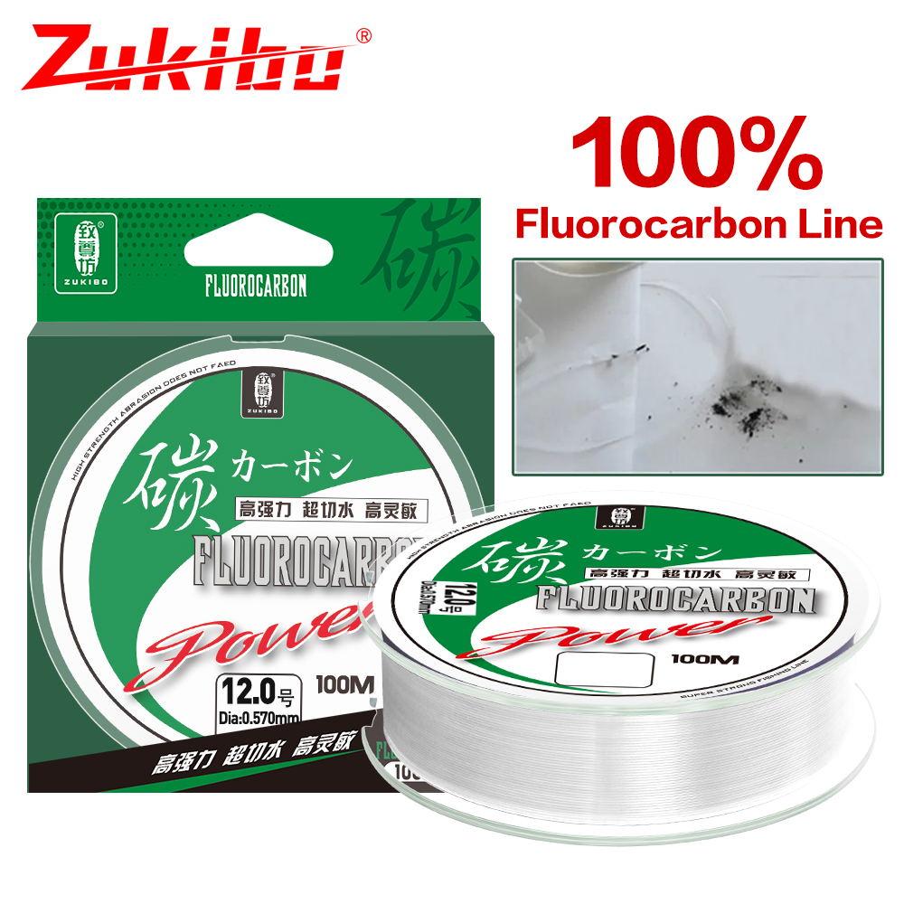 ZUKIBO 50m 100m 100% Fluorocar - Fluorocarbon Line recension och pris