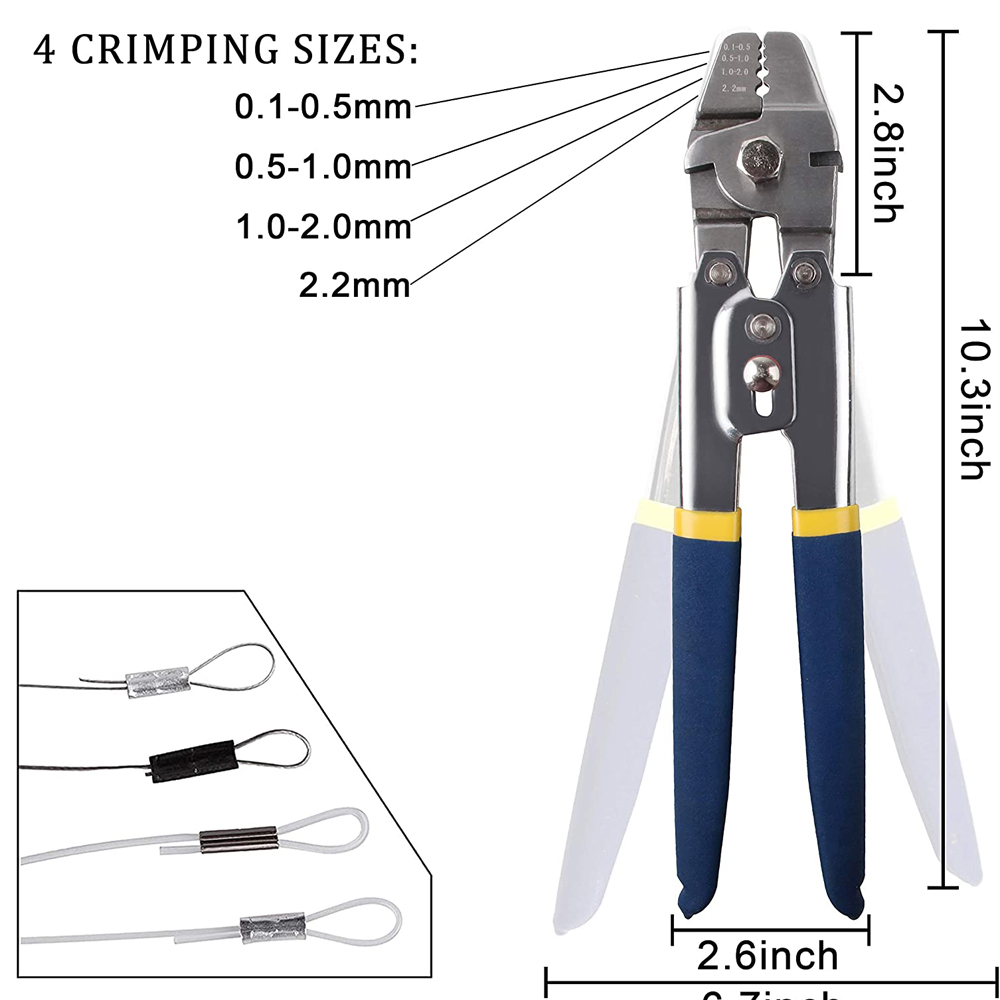 300pcs Crimp Fishing Sleeves S - Leader Line recension och pris