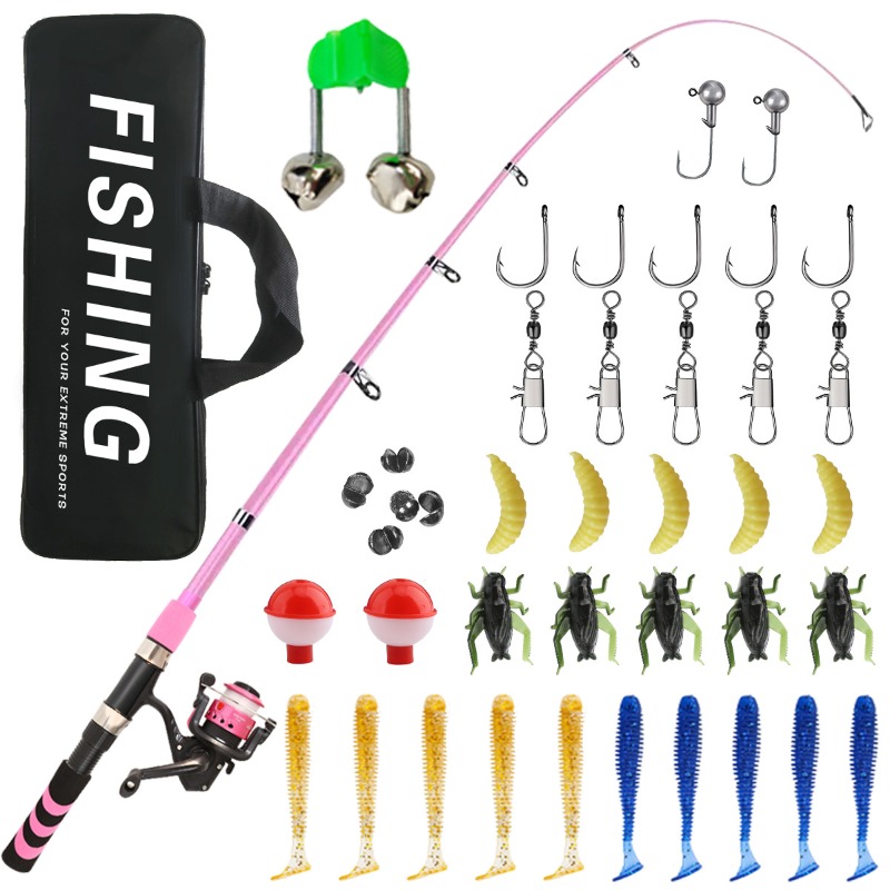 Kids Adult Beginner Fishing Ro - Freshwater Line recension och pris