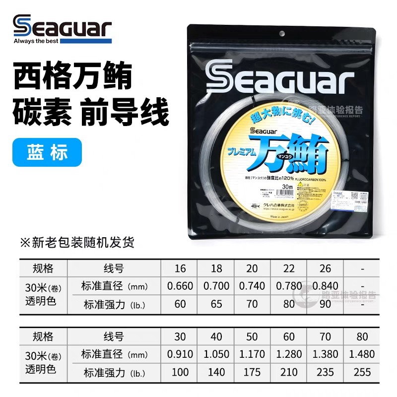 Original Seaguar 100% Fluoroca - Fluorocarbon Line recension och pris