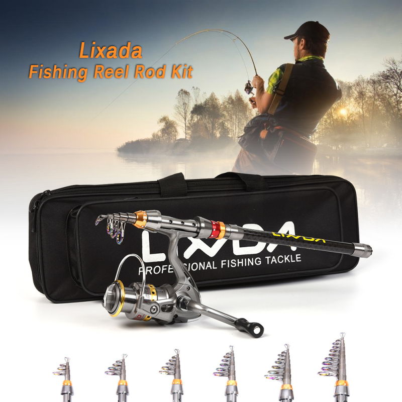 Lixada Telescopic Fishing Rod  - Fishing Line Spooler recension och pris