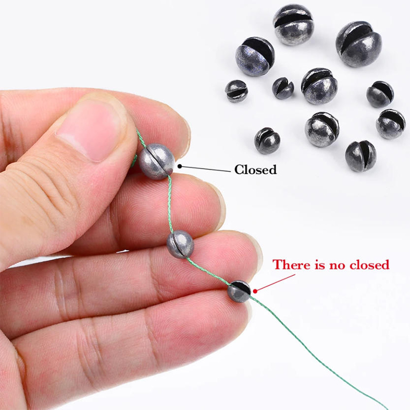 100Pcs/Box Single-Opening Lead - Fishing Line Box recension och pris