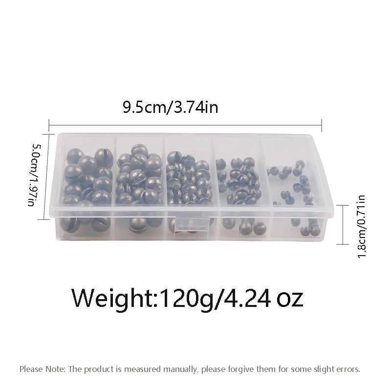 100Pcs/Box Single-Opening Lead - Fishing Line Box recension och pris