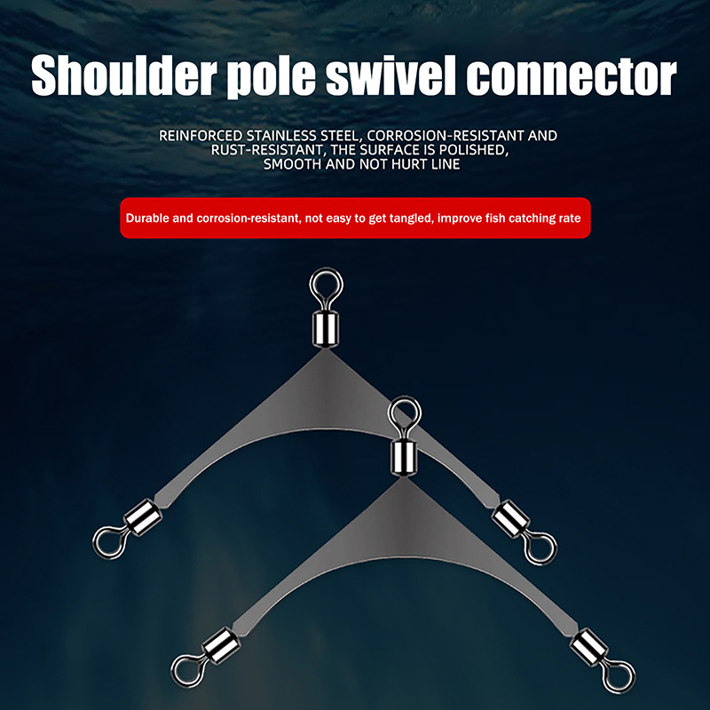 10Pcs/Lot 3 Way Swivels Connec - Saltwater Line recension och pris