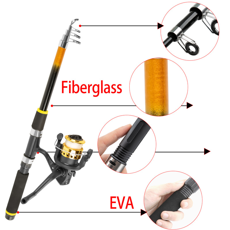 Telescopic Fishing Rod Set Fib - Freshwater Line recension och pris